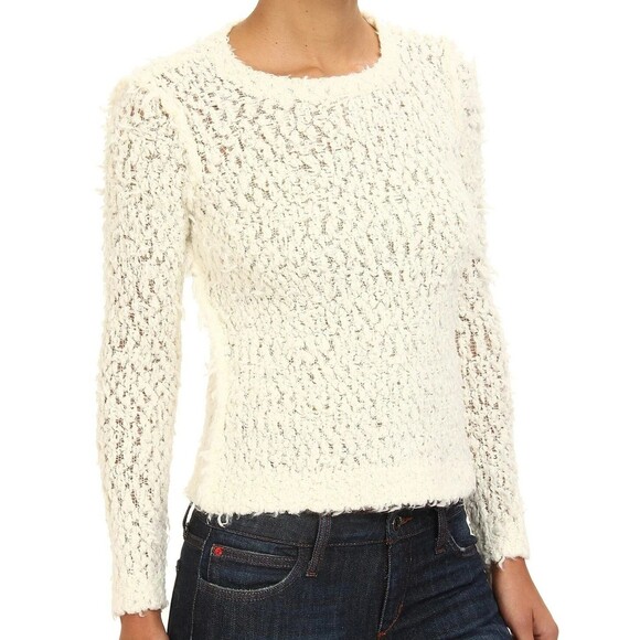 Free People Sweaters - Free People September Song Sweater Ivory S Coquette Cozy Indie Balletcore